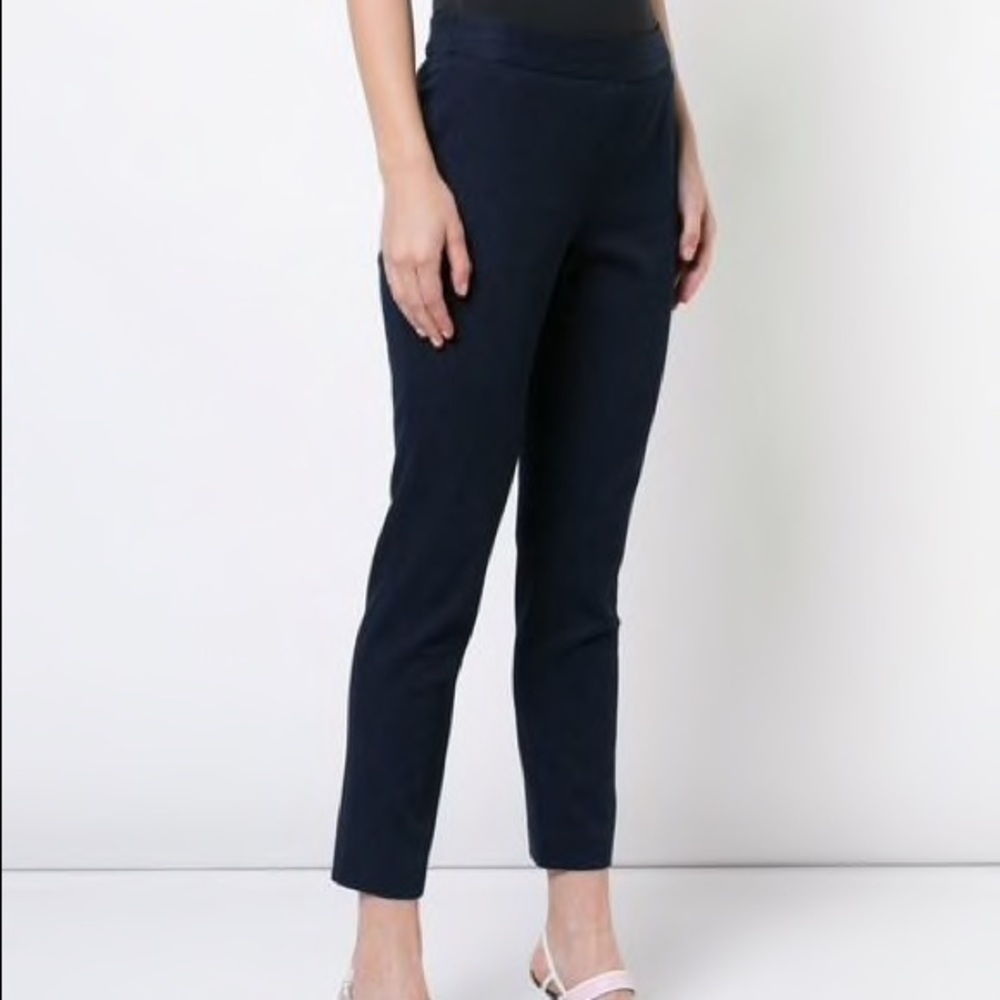 JOSIE NATORI cropped straight-leg trousers pants